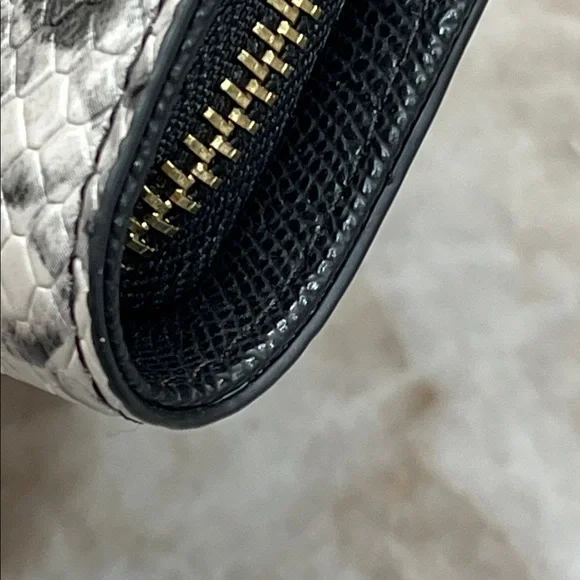 Aldo Silencer Monochrome Snake Print Clutch - Picture 3 of 10